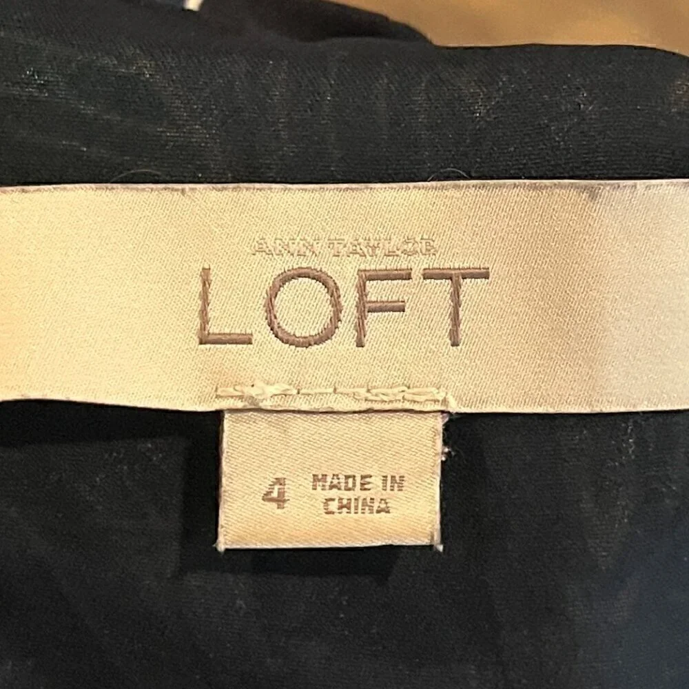 🔆 Loft navy blue floral tiered maxi dress - Picture 6 of 7